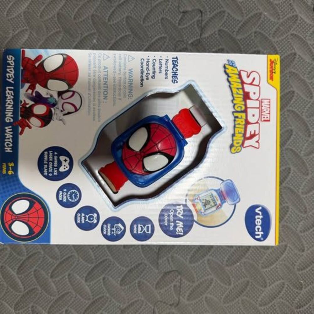 New VTech Marvel Spidey Learning Watch Toy
